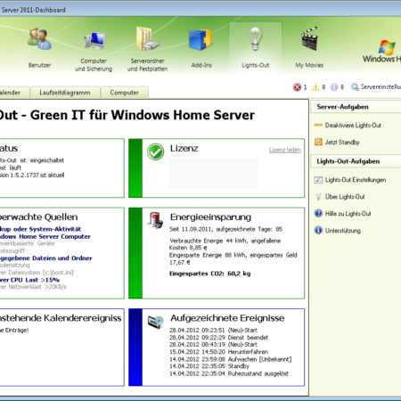 Lights-Out für Windows Home Server 2011 SP2